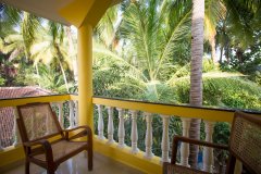 Monkey Rooms Jungle View Room  Balcony Agonda beach Goa. - 