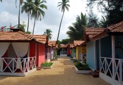 April 20 Resort  - The Partial Sea View beach huts at April 20 beach resort in Patnem Beach, Goa