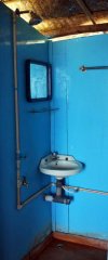 Casa Fiesta Resort  - An attached bathroom of a beach hut at Casa Fiesta in Patnem Beach, Goa