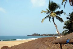 Casa Fiesta Resort  - The view from an upstairs balcony of a beach hut at Casa Fiesta in Patnem Beach, Goa