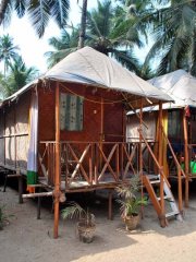 La-Raja Little Village  - A beach hut at La-Raja Little Village in Palolem Beach, Goa