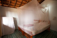 OM Shanti Resort, Patnem beach - Standard Beach Hut Bedroom 