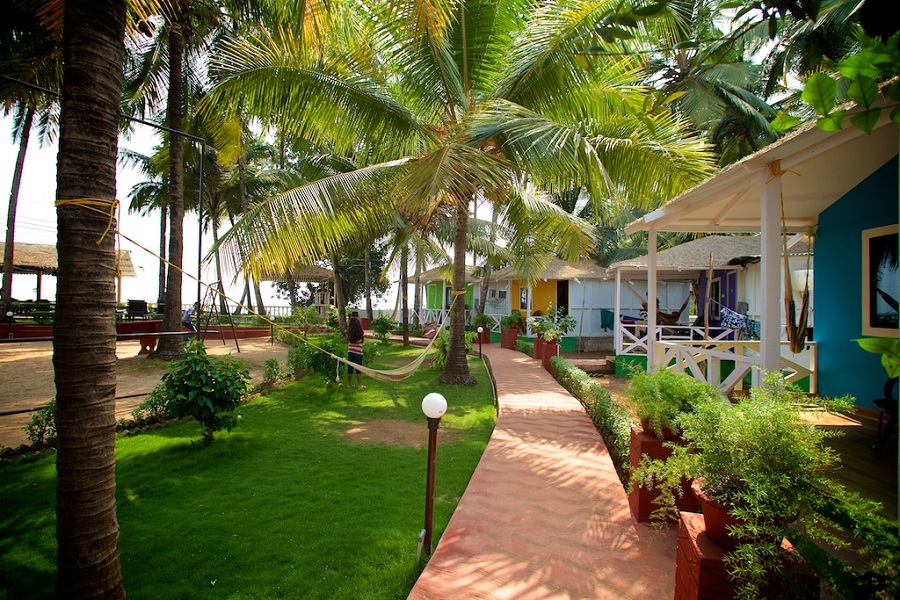 Palolem Beach Resort At Palolem Beach A Beach Hut Resort In South Goa
